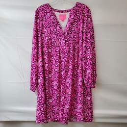 Lilly Pulitzer Brynnly Stretch Pink Dress In The Print Don't Be A Cheetah