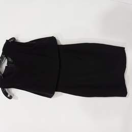 Toccini (NY) Women's Black Overlay Sheath Dress Size 6 NWT