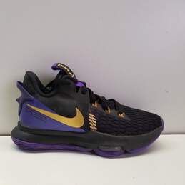 Nike LeBron Witness 5 Lakers Shoes Women Athletic Sneakers US 6.5