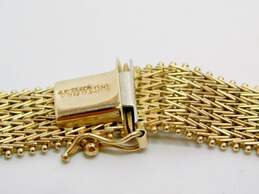 Exquisite Vintage 14K Yellow Gold Mesh Chevron Collar Necklace 41.0g alternative image