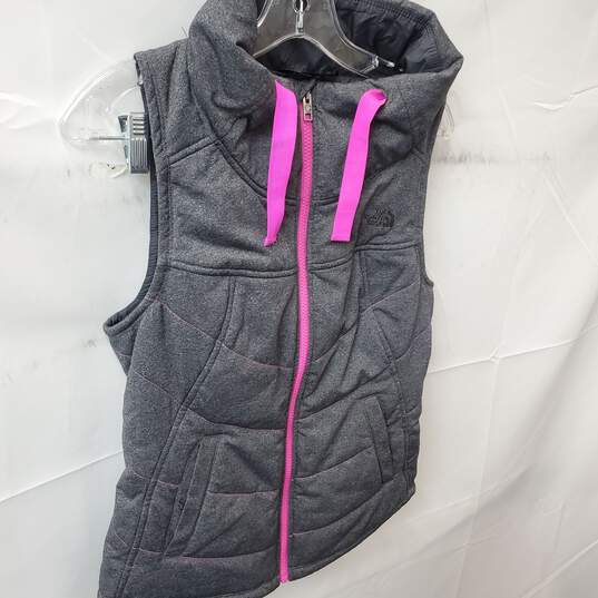 The North Face Women's Grey/Pink Vest Size XS image number 2