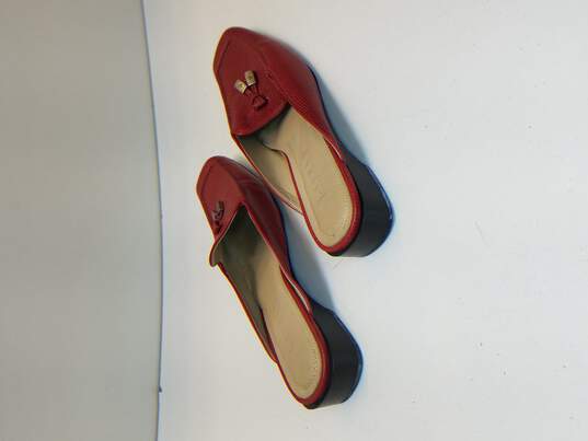 Ralph Lauren Women's Red Flats Slides Mules Size 5.5B image number 4