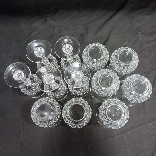 Set of 12 Assorted Crystal Wine & Drinking Glasses image number 4