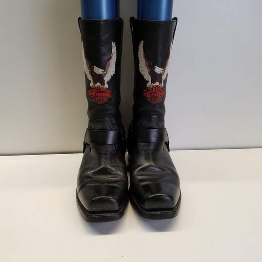 Harley Davidson Black Leather Men's Boots Size 11.5 image number 6