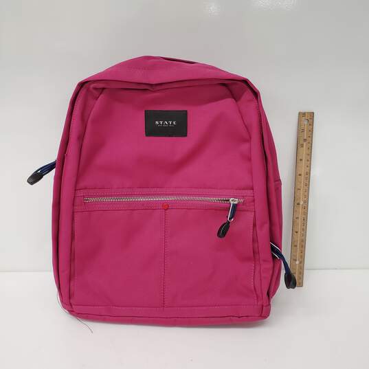 STATE Kent Bloomindale's Pink Double Pocket Backpack 13 x 15 image number 1