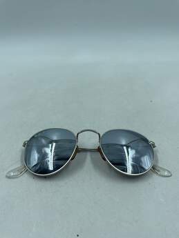 Ray-Ban Silver Round Metal Sunglasses