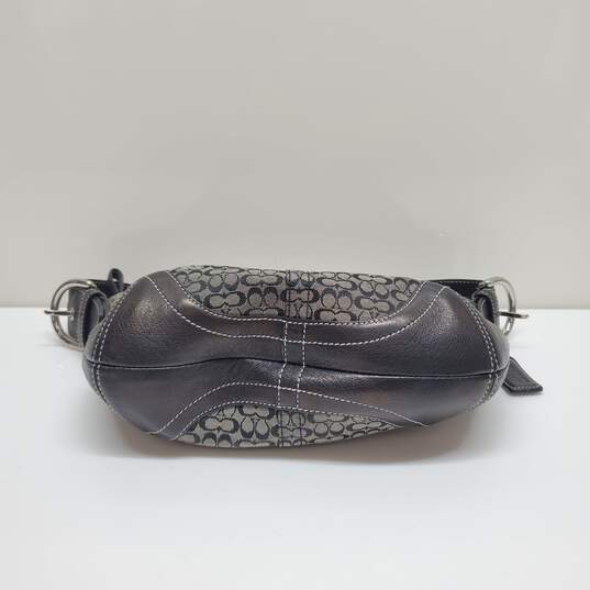 Coach 6351 Signature Jacquard Hobo Handbag 10in x 3in x 6in, Used image number 5