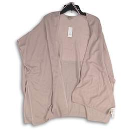 NWT Loft Womens Pink Classic Open Front Cardigan Sweater Size M/L