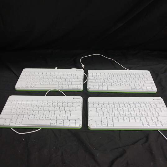 Bundle of Four Logitech Wired Keyboards for iPad image number 1