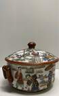 Oriental Lidded Tureen Hand Painted Porcelain Decorative Table Top Tureen image number 6
