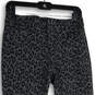 Womens Gray Black Cheetah Print Welt Pocket Straight Leg Ankle Pants Size 4 image number 4