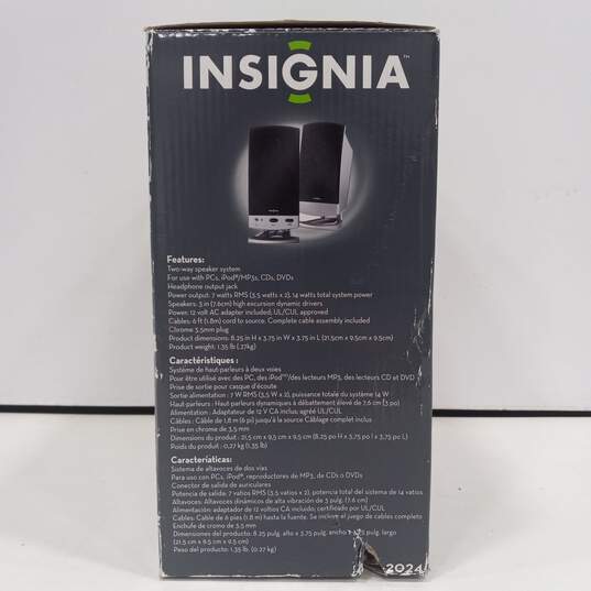INSIGNIA Two Piece Computer Speaker System NS-2024 In Box image number 9