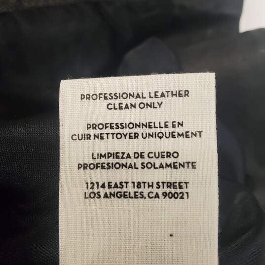 J Brand Unisex Black Leather Vest S image number 6