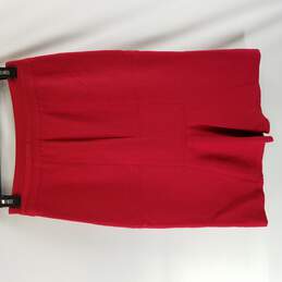 White House Black Market Women Red Skirt XS alternative image