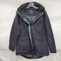 The Pendleton WM's Cotton & Polyester Blend & Plaid Lining Black Hooded Rain Jacket Size SM image number 1