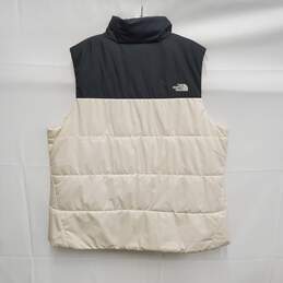 The North Face WM's Two Tone Black & Cream Puffer California Vest Size XXL alternative image