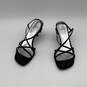 IOB Womens Suspend Black Leather Open Toe Slip-On Strappy Sandals Size 10 image number 2