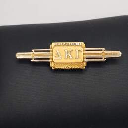 10K Gold Vintage Alpha Kappa Gama President Pin 7.2g alternative image