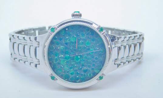 Ecclissi 75661 Emerald Facets Stainless Steel Swiss Parts Wrist Watch 74.9g image number 2