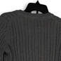 NWT Womens Gray Crew Neck Long Sleeve Cable Knit Pullover Sweater Size M image number 4