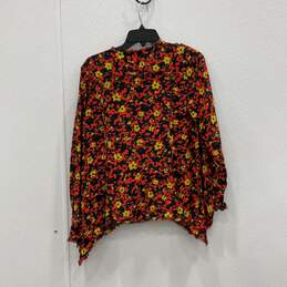 NWT Proenza Schouler Womens Multicolor Floral Button Front Blouse Top Size 6 alternative image