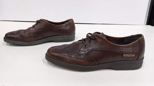 Mephisto Brown Lace Up Dress Shoes Size 12 image number 2