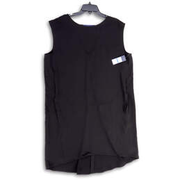 NWT Womens Black Choker Sleeveless Pullover Short Shift Dress Size XL alternative image