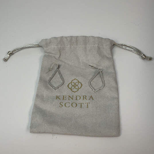 Designer Kendra Scott Sophee Silver-Tone Classic Dangle Earrings w/ Dustbag image number 3