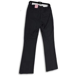 NWT Womens Gray Flat Front Mid Rise Pockets Bootcut Leg Dress Pants 7 alternative image
