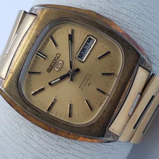 Buy the FOR PARTS OR REPAIR Vintage Seiko 7019-5000 Gold tone With Date  Watch NOT RUNNING | GoodwillFinds
