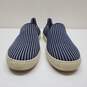 Rothys Blue Riviera Pinstripe Slip On Shoes Womens 8.5 Casual image number 3