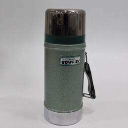 Vintage Aladdin Stanley 24oz. Wide Mouth Green Metal Thermos