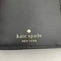 Kate Spade NY Womens Black Leather Card Holder Snap Bifold Wallet image number 5