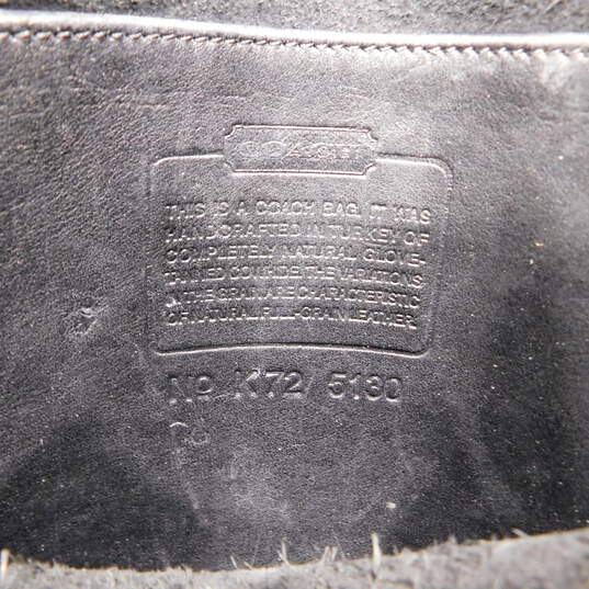 COACH Vintage Station Bag #5130 Black Glovetanned Leather Crossbody Messenger with COA image number 10