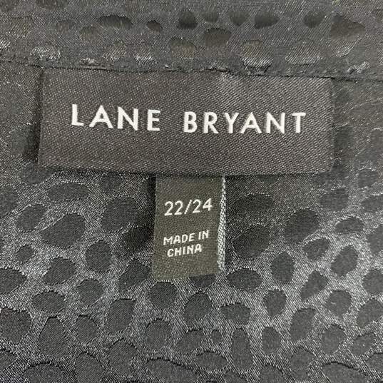 Women's Black Cheetah Print Lane Bryant Tunic, Sz. 22/24 image number 3
