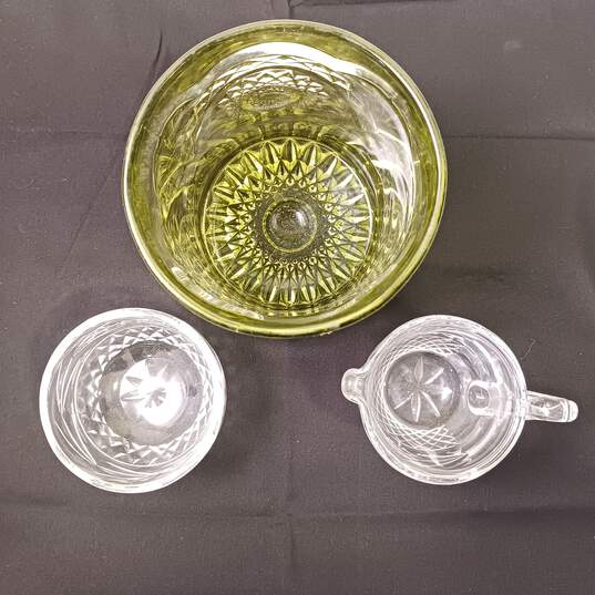 Vintage Trio of Serving Glassware image number 2