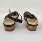 Dansko Betsey Black Leather Size 38 Women's Heeled Sandals #9427471600 image number 5