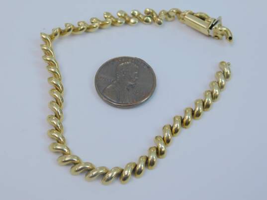 14K Yellow Gold Chain Bracelet for Repair 8.3g image number 4