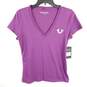 True Religion Women Purple Embellish T Shirt M NWT image number 1
