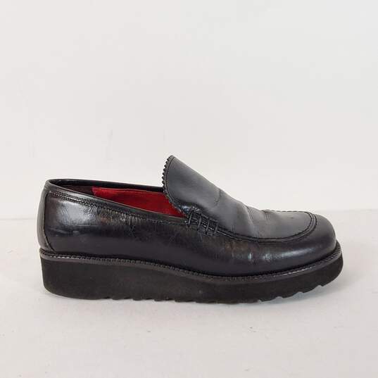 Donald J Pliner Italy Black Leather Slip Loafers Shoes Women's Size 7.5 M image number 1