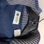 Haggar Men's 1/4 Zip Blue LS Cotton Blend Pullover Sweater Size M image number 5