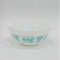 Vintage Pyrex Amish Butterprint Turquoise Blue Cinderella Mixing Bowls Set of 3 image number 2