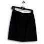Womens Black Flat Front Back Zip Knee Length Straight & Pencil Skirt Size 6 image number 2