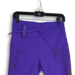 Womens Purple High Rise Hiking Pull-On Activewear Ankle Leggings Size 10 alternative image