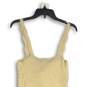 NWT Urban Outfitters Womens Cream Sleeveless Square Neck Cropped Tank Top Size M image number 4