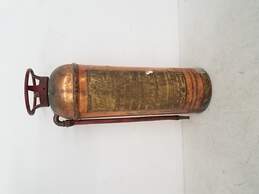 Antique Fastfome Fast Foam Copper Fire Extinguisher