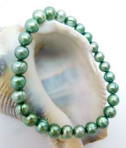 Artisan Dyed Pearl & Amethyst Beaded Necklaces & Bracelet alternative image