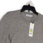 NWT Mens Gray Crew Neck Long Sleeve Knitted Pullover Sweater Size Medium image number 3