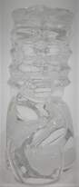 VTG Baccarat France Crystal Clear Glass Winged Griffin Lion Animal Figurine image number 2