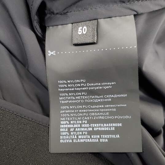 Prada Men's Black Bi-Stretch Short Sleeve Hooded Jacket Size 50 - AUTHENTICATED image number 7